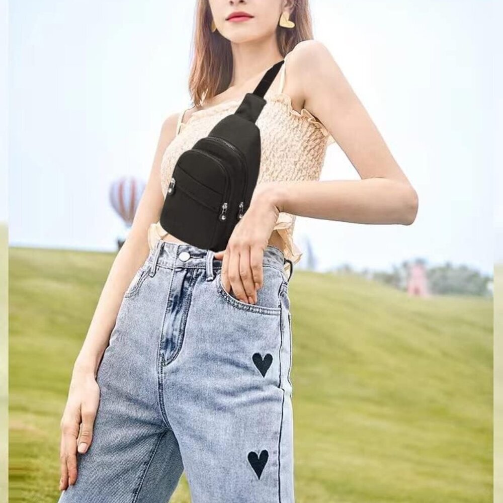 Small Sling Bag for Women, Sling Backpack Daypack Fanny Pack Crossbody Bags for - Picture 2 of 9